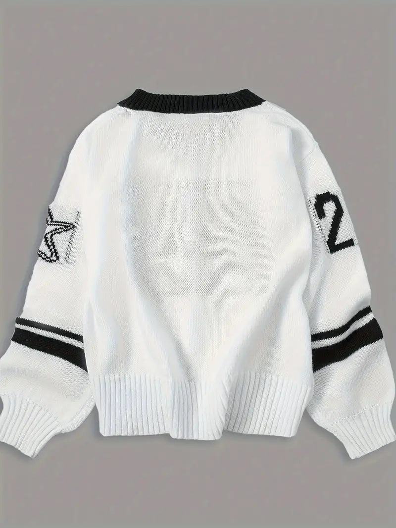 Varsity Knit Crew Neck