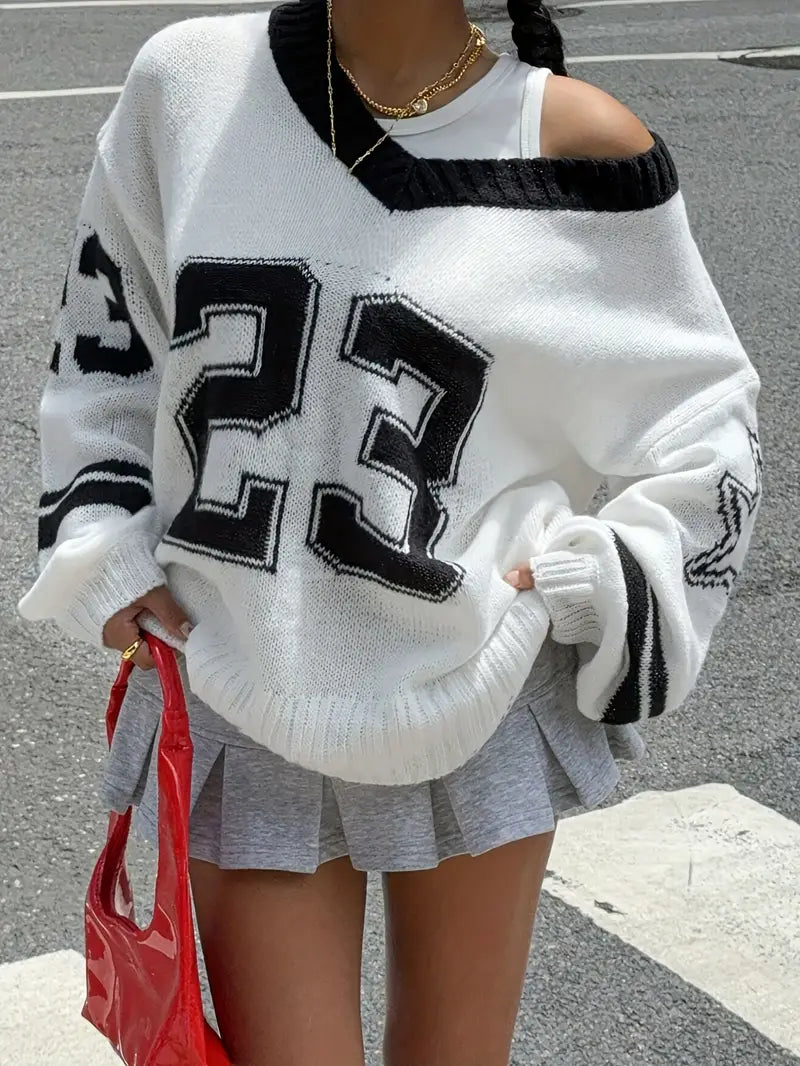 Varsity Knit Crew Neck